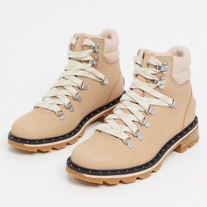 Sorel Lennox Hiker Bootie in Honest Beige 7.5